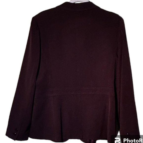 💐🌷Sag Harbor Brown Blazer Size 16 EUC - Picture 2 of 6